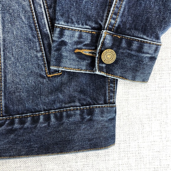 SR vs Sandrine Rose The Virgin Label Tres' Cool Denim Jean Blazer Jacket Small - Picture 9 of 12